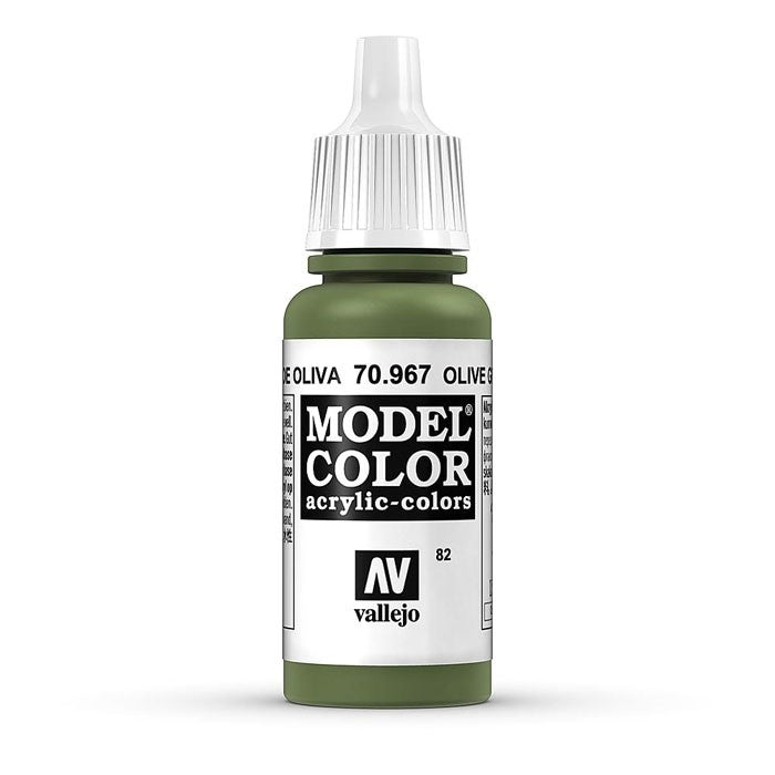 Vallejo Model Colour - Olive Green 17ml Acrylic Paint (AV70967) - Good Games