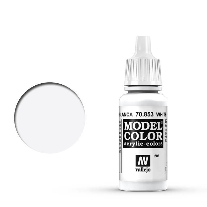 Vallejo Model Colour - White Glaze 17ml Acrylic Paint (AV70853) - Good Games
