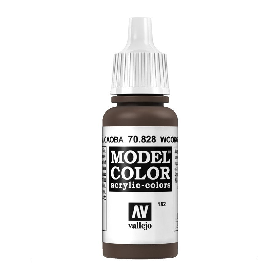 Vallejo Model Colour - Transparent Woodgrain 17ml Acrylic Paint (AV70828) - Good Games