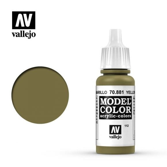 Vallejo Model Colour - Green Yellow 17ml Acrylic Paint (AV70881) - Good Games