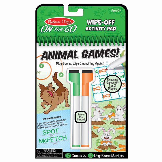 Melissa &amp; Doug - On The Go - Animal Games! - Good Games
