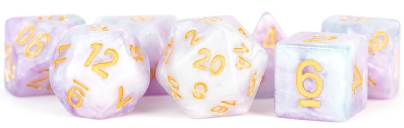 Metallic Dice Games - Resin Lavender Dice 16mm Polyhedral