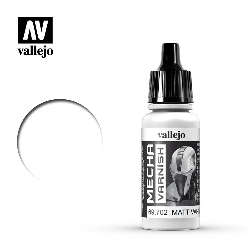 Vallejo Mecha Colour - Matt Varnish 17ml Acrylic Paint (AV69702) - Good Games
