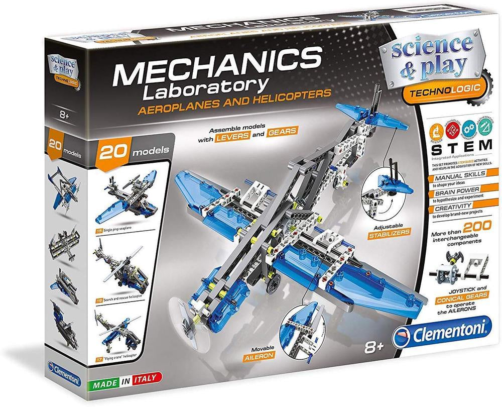 Clementoni - Mech Lab - Aeroplanes And Helicopters - Good Games