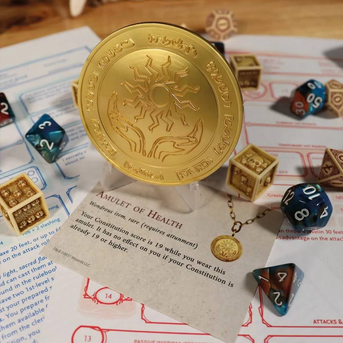 Dungeons & Dragons 24k Gold Plated Medallion - Good Games