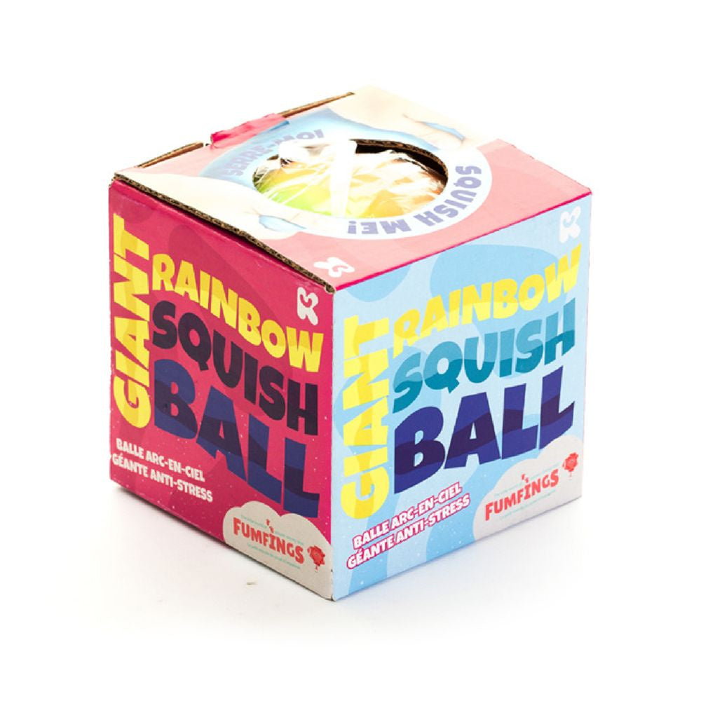 Large Rainbow Squish Ball 11cm