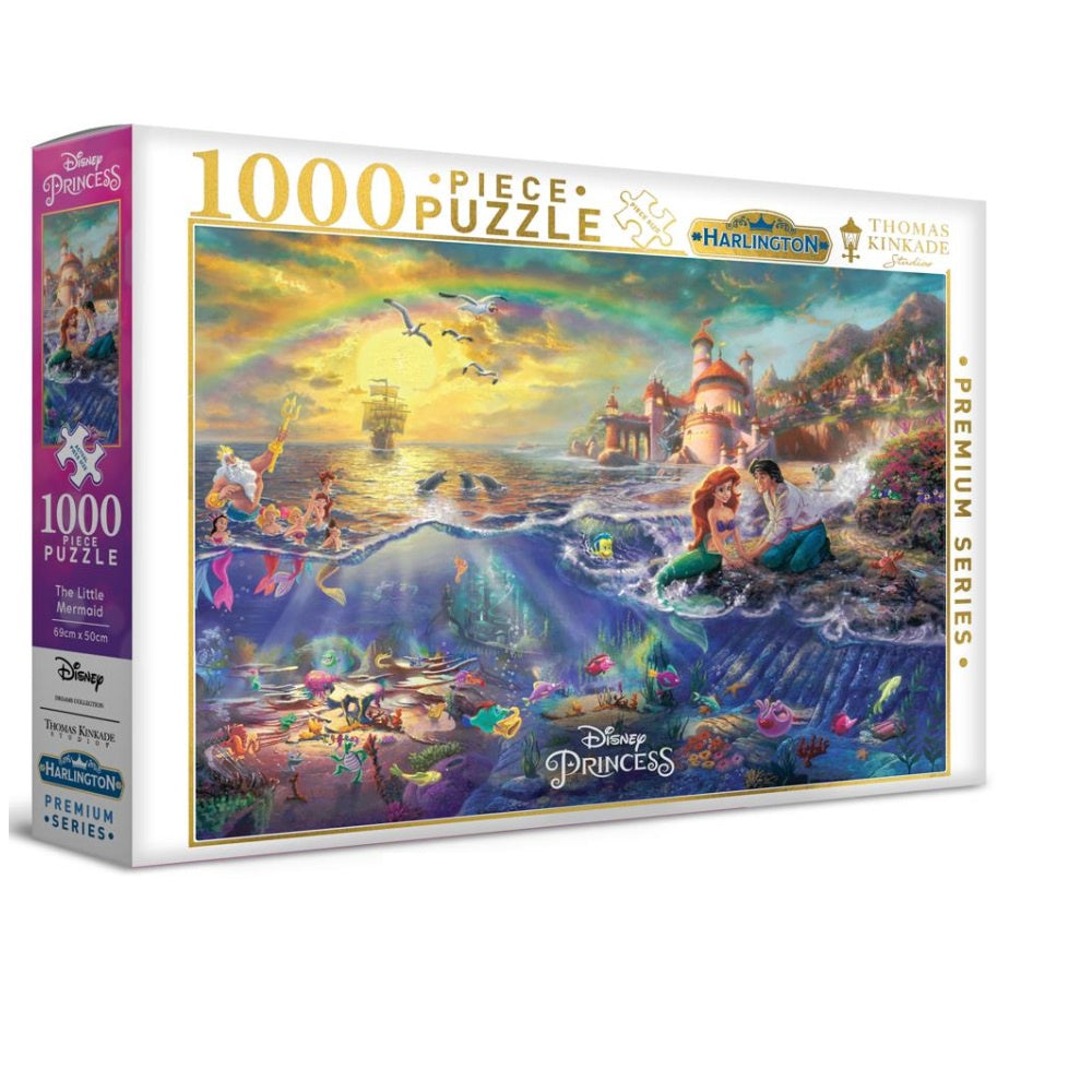 Harlington - Thomas Kinkade Disney The Little Mermaid 1000 Piece Jigsaw