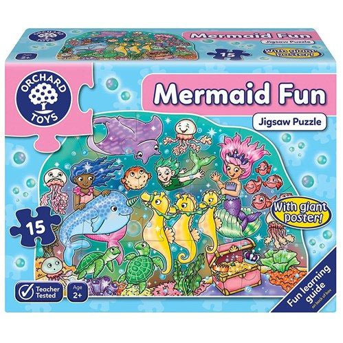 Orchard Toys - Mermaid Fun x Poster 15 Piece Jigsaw - Good Games