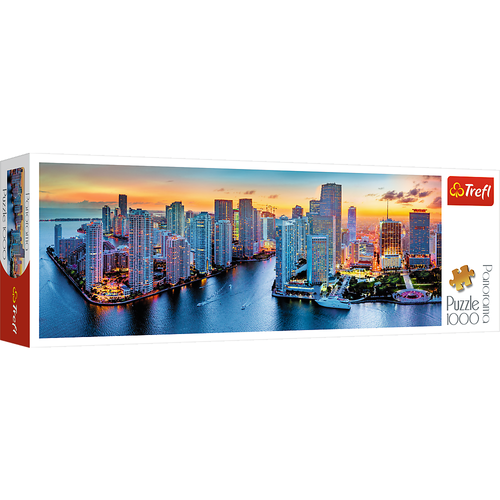 Trefl Miami After Dark Panorama 1000 Piece Jigsaw - Good Games