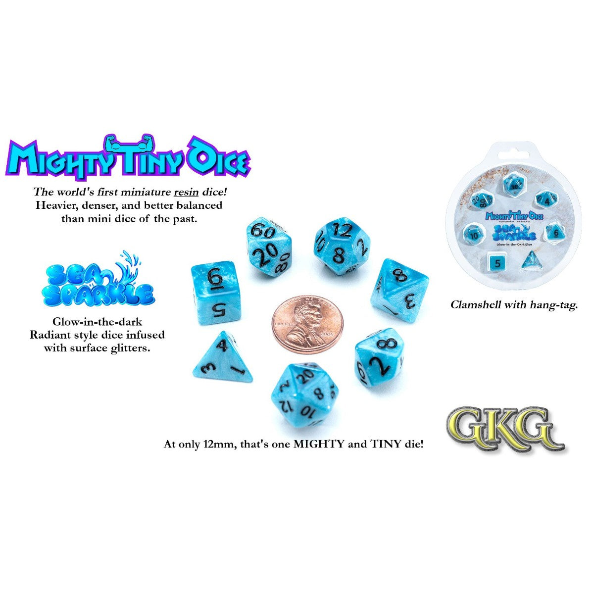 Gatekeeper Mighty Tiny Dice - Sea Sparkle - Good Games