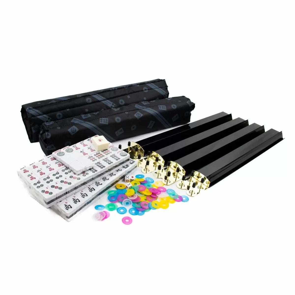 LPG Mahjong Case - American with Black Tiles and Racks - Good Games