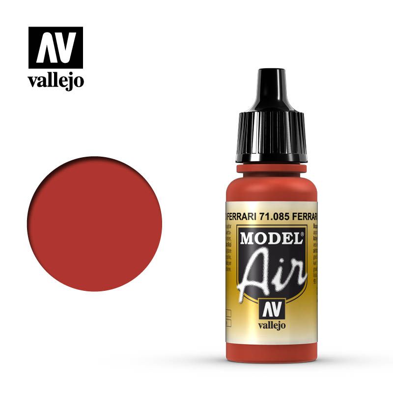 Vallejo Model Air - Ferrari Red 17ml Acrylic Paint (AV71085) - Good Games