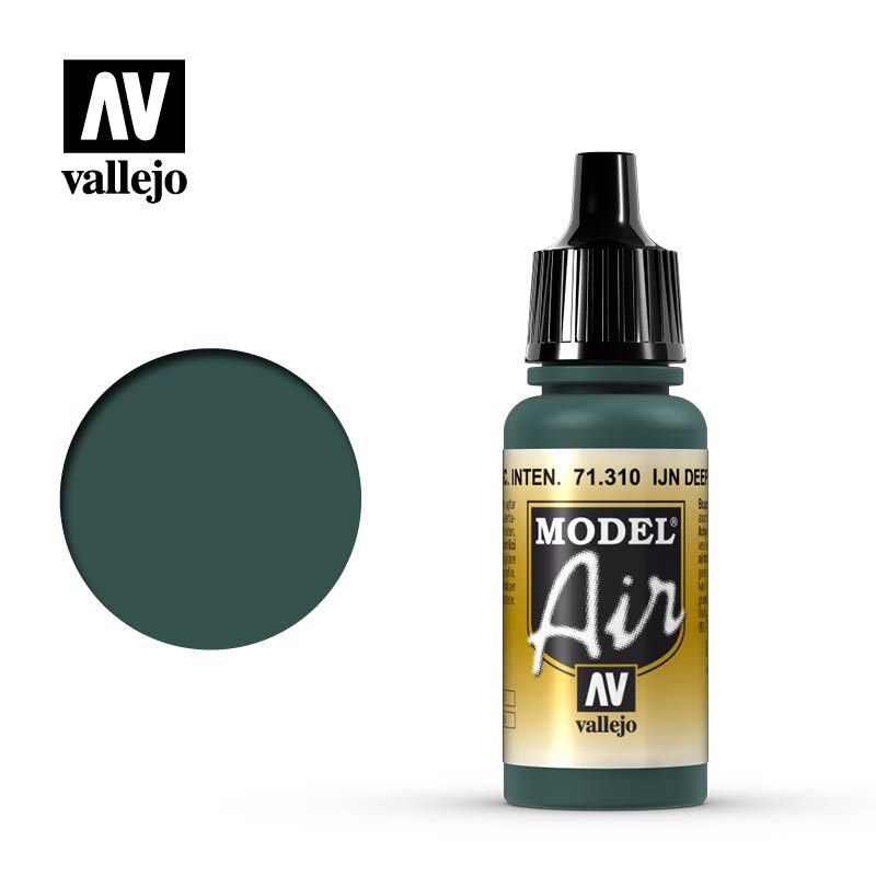 Vallejo Model Air - Ijn Deep Dark Green 17ml Acrylic Paint (AV71310) - Good Games