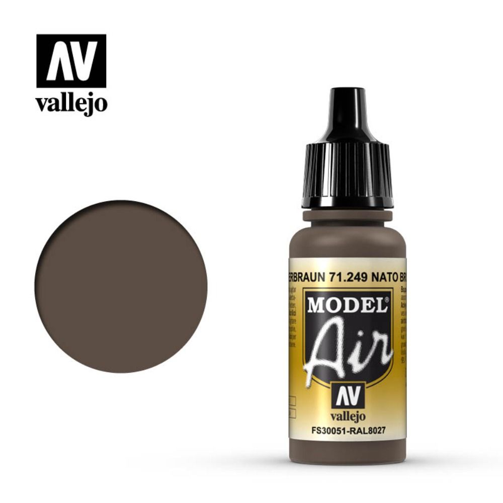 Vallejo Model Air - Nato Brown 17ml Acrylic Paint (AV71249) - Good Games