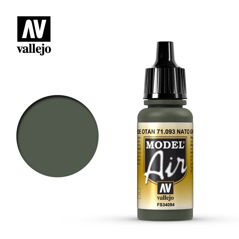 Vallejo Model Air - Nato Green 17ml Acrylic Paint (AV71093) - Good Games