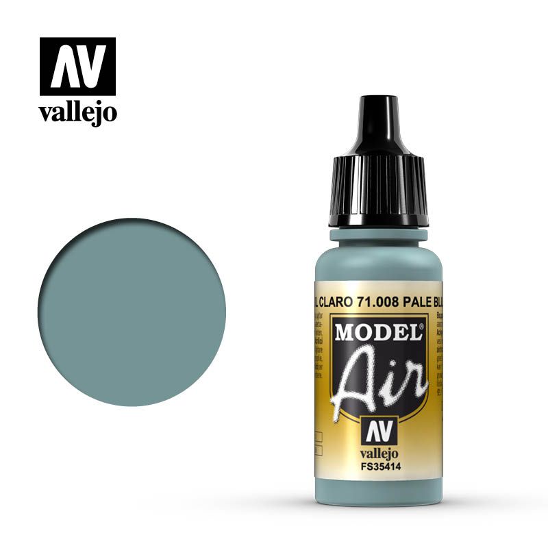 Vallejo Model Air - Pale Blue 17ml Acrylic Paint (AV71008) - Good Games