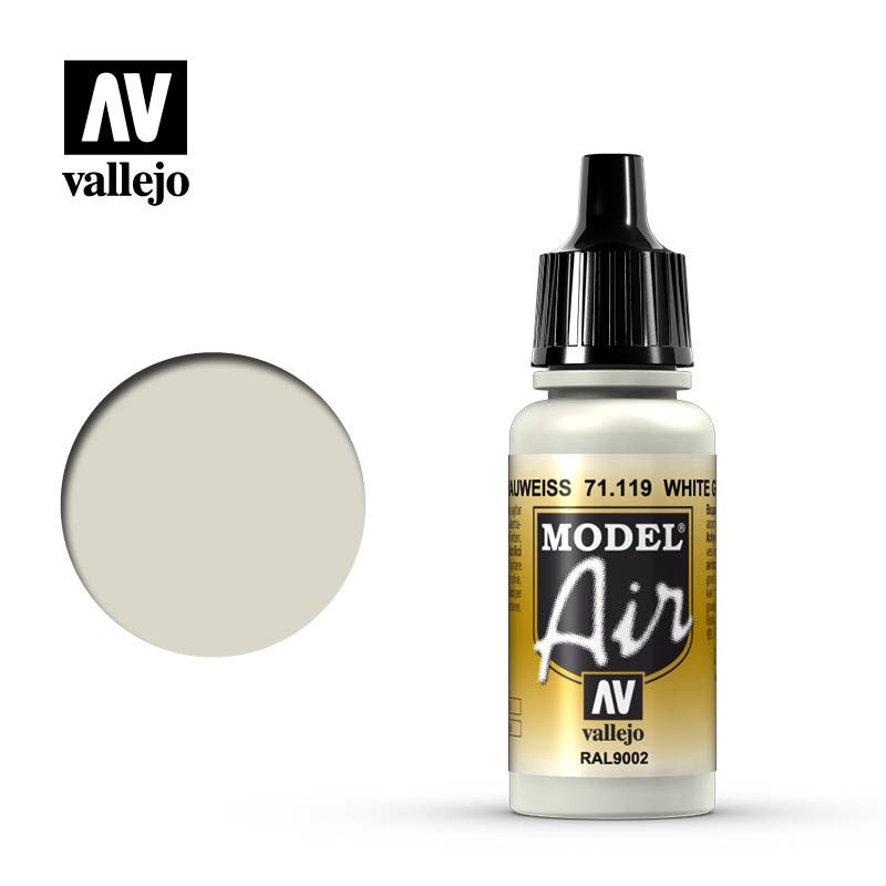Vallejo Model Air - White Gray 17ml Acrylic Paint (AV71119) - Good Games