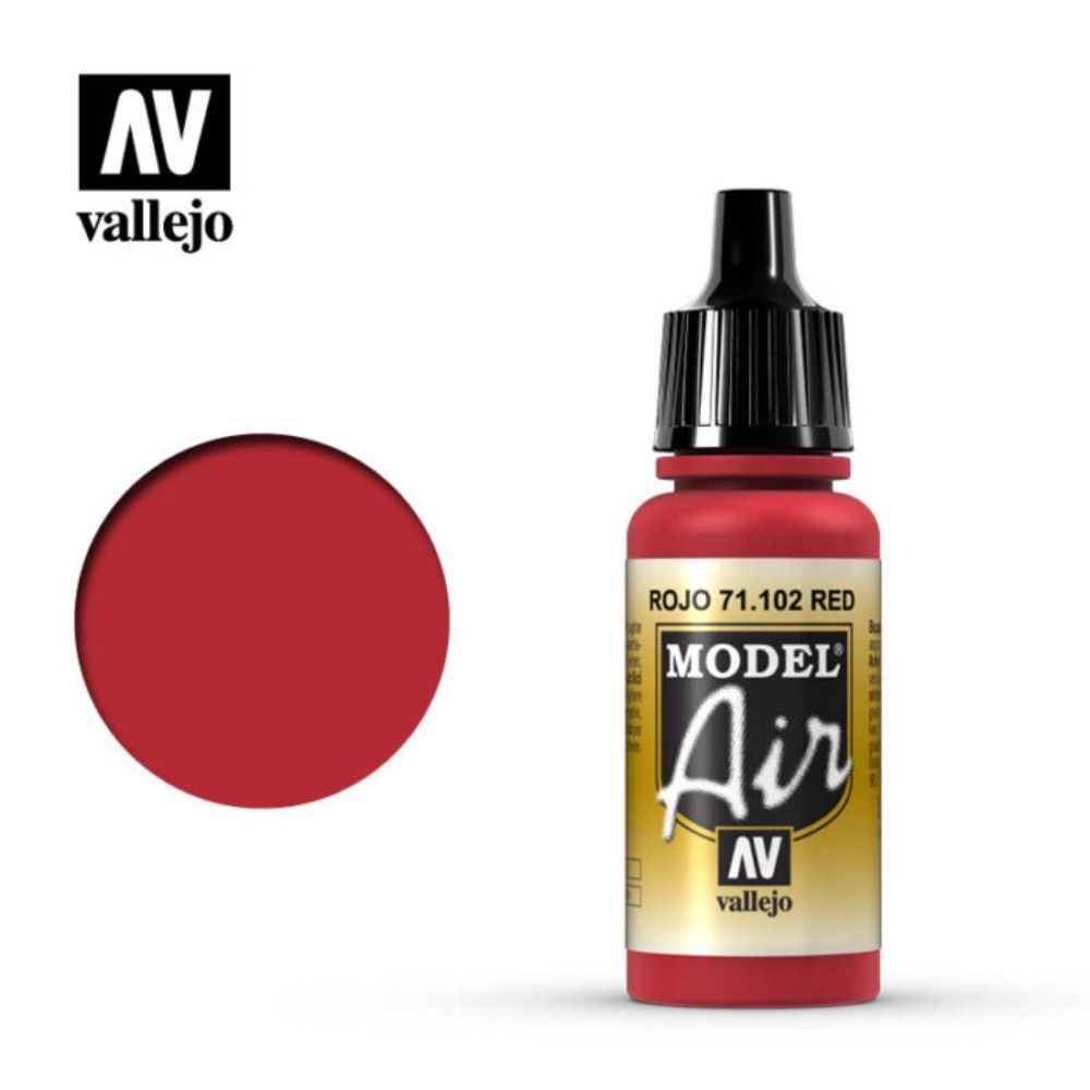 Vallejo Model Air – Red 17ml Acrylic Paint (AV - Good Games