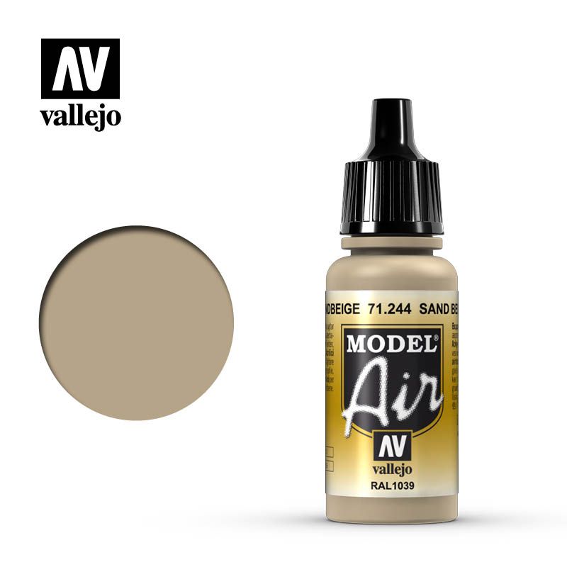 Vallejo Model Air - Sand Beige 17ml Acrylic Paint (AV71244) - Good Games