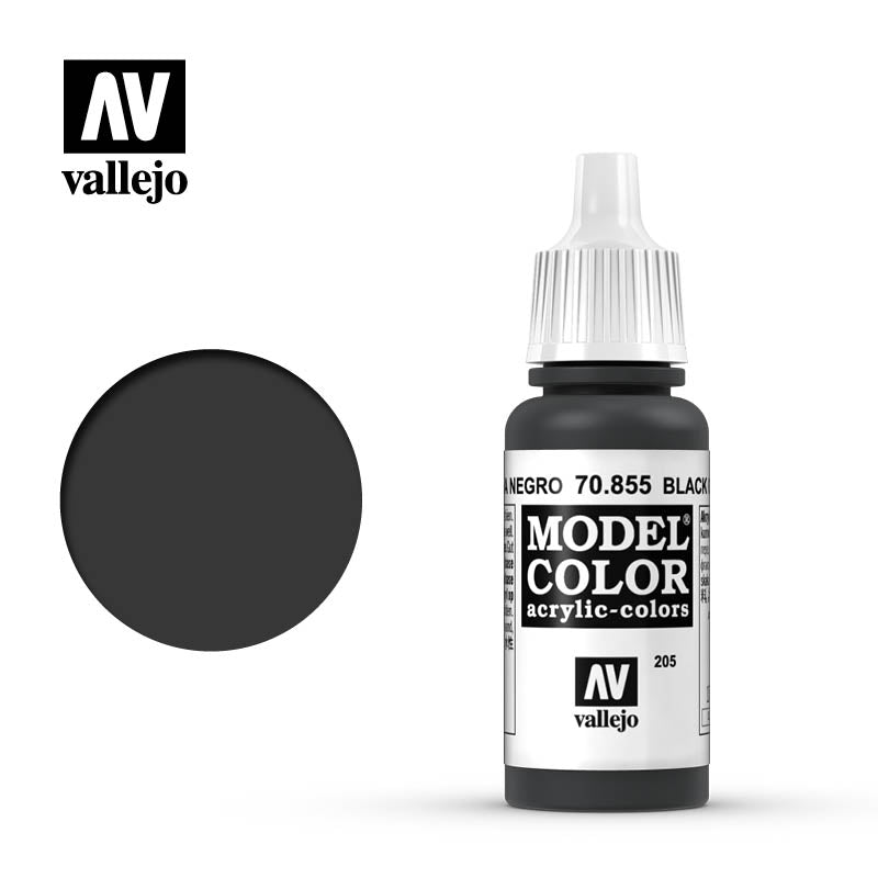 Vallejo Model Colour - Black Glaze 17ml Acrylic Paint (AV70855) - Good Games