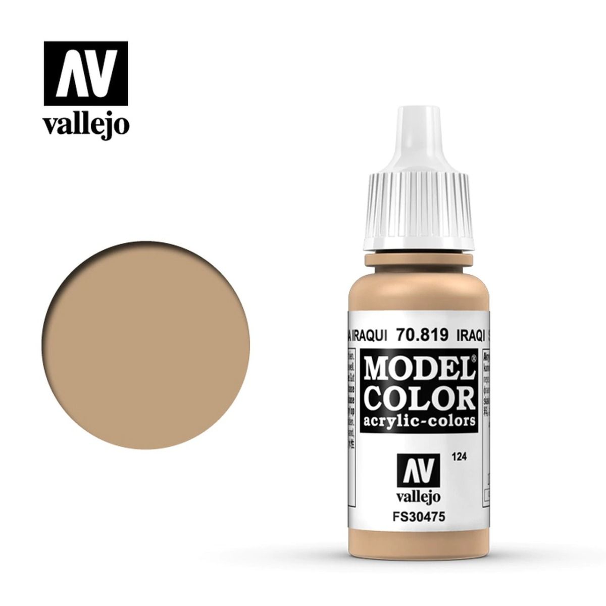 Vallejo Model Colour - Iraqui Sand 17ml Acrylic Paint (AV70819)