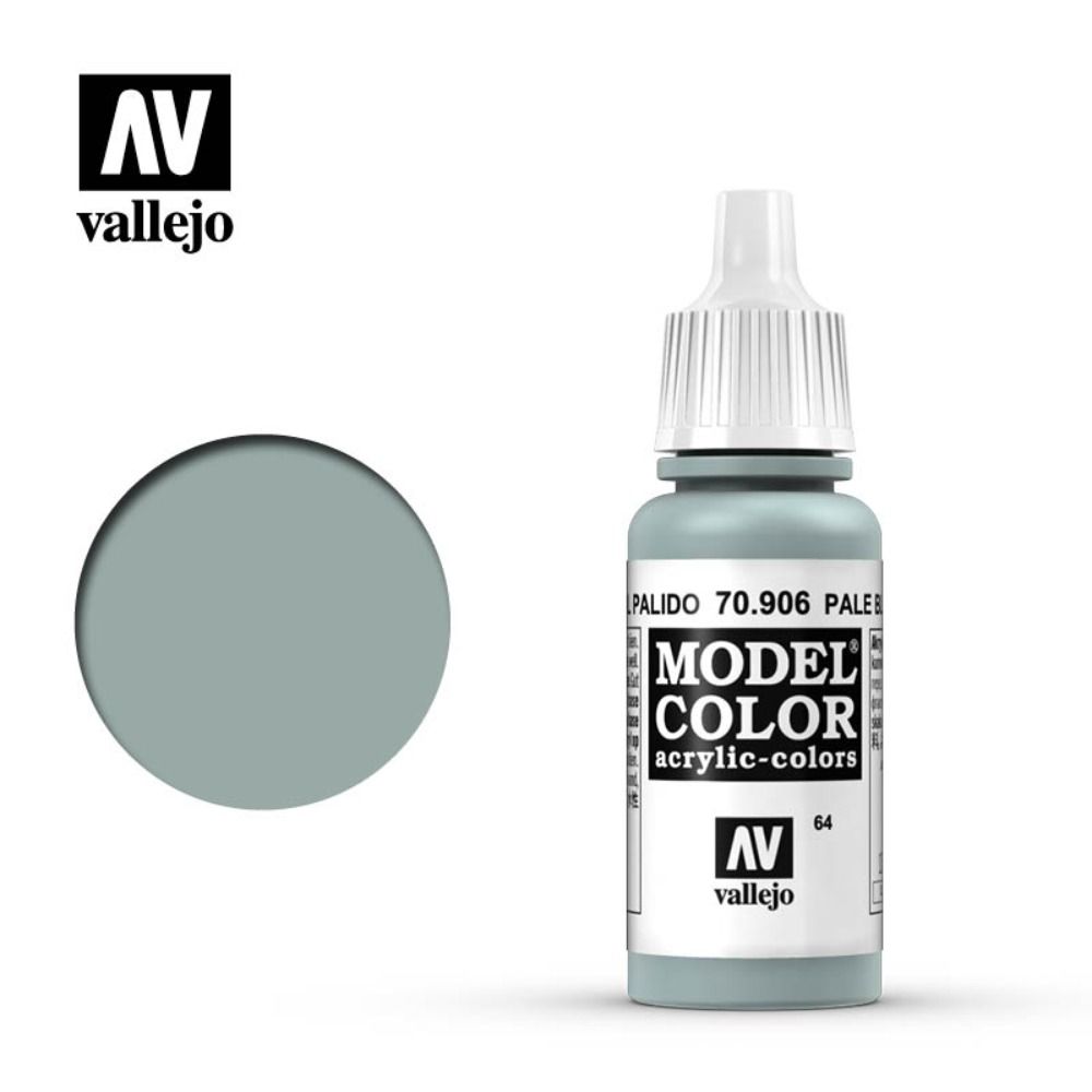 Vallejo Model Colour - Pale Blue 17ml Acrylic Paint (AV70906) - Good Games