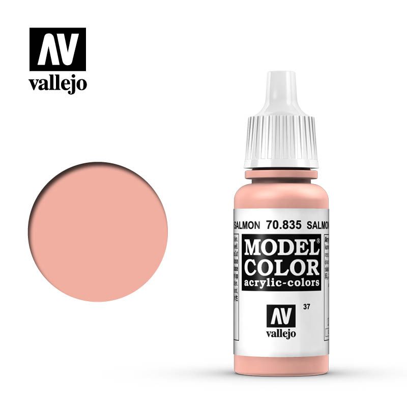 Vallejo Model Colour - Salmon Rose 17ml Acrylic Paint (AV70835) - Good Games
