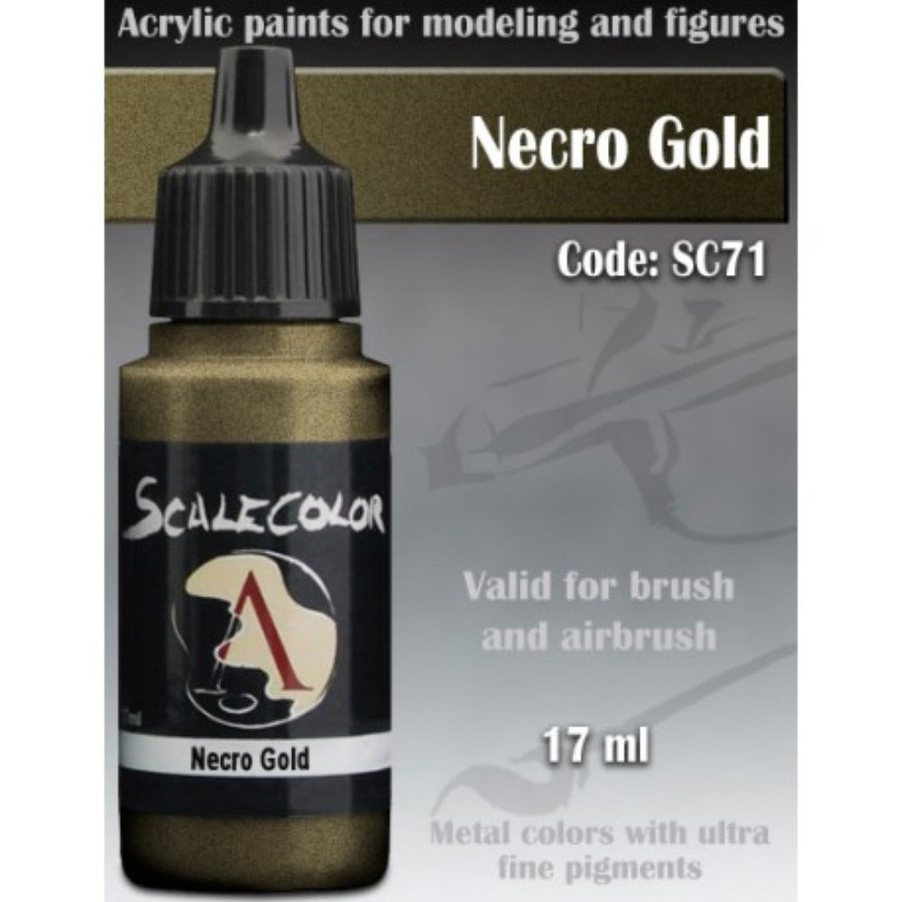 Scale 75 - Scalecolor Necro Gold (17 ml) SC-71 Acrylic Paint - Good Games