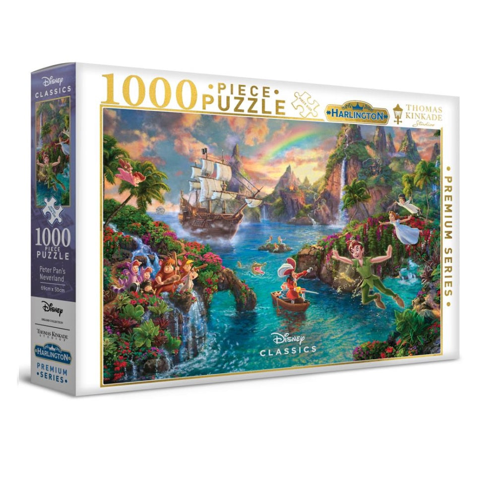 Harlington - Thomas Kinkade Peter Pans Neverland 1000 Piece Jigsaw - Good Games