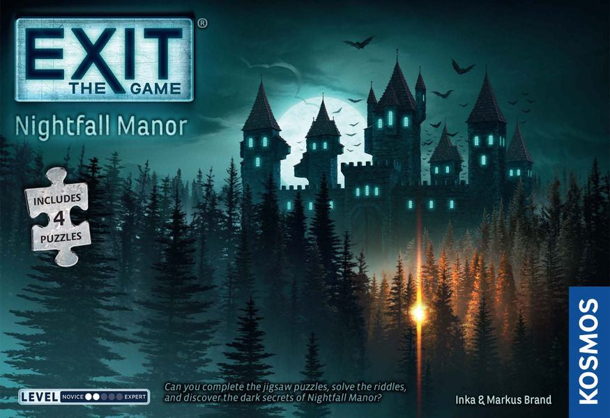 Exit: The Game - Nightfall Manor - Jigsaw Puzzle And Game - Good Games