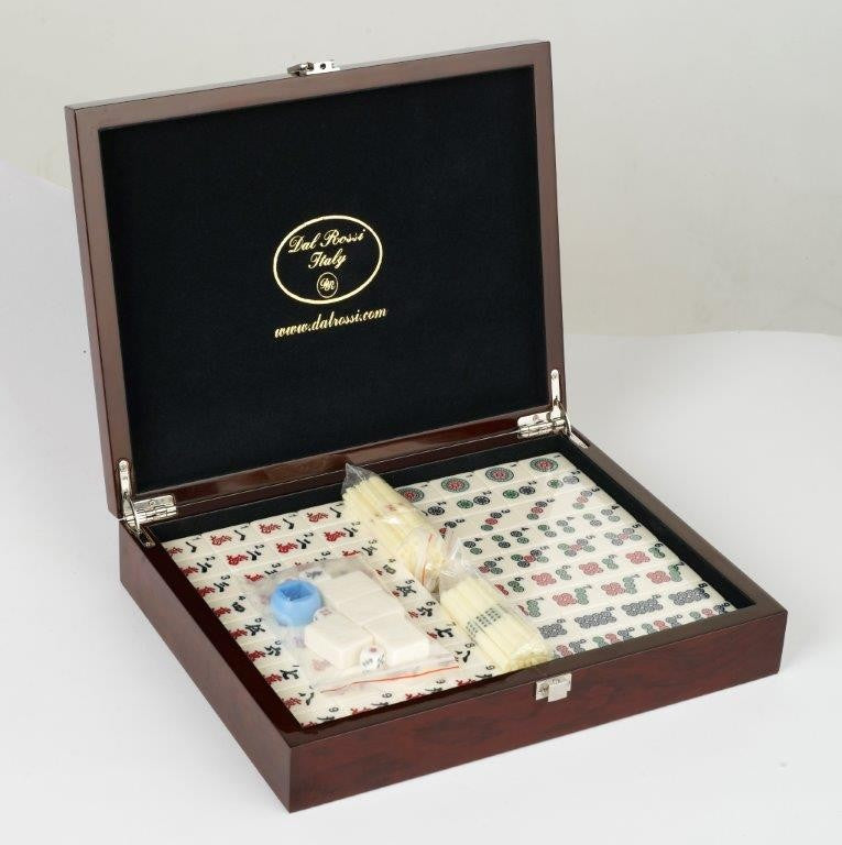 Dal Rossi - Mahjong Set Mahogany Finish 29cm