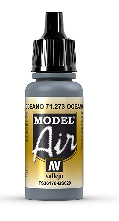 Vallejo Model Air - Ocean Gray 17ml Acrylic Paint (AV71273) - Good Games