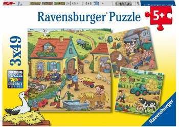 Ravensburger - On the Farm - 3x49 Piece Jigsaw - Good Games