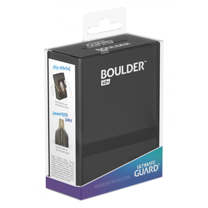 Ultimate Guard - Boulder Deck Case 40+ Standard Size Onyx - Good Games
