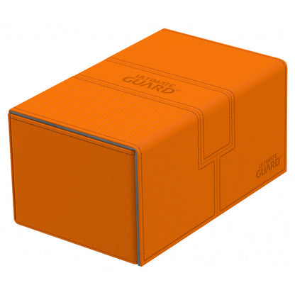 Ultimate Guard - Twin Flip N Tray Deck Case 160+ Standard Size Xenoskin Orange - Good Games