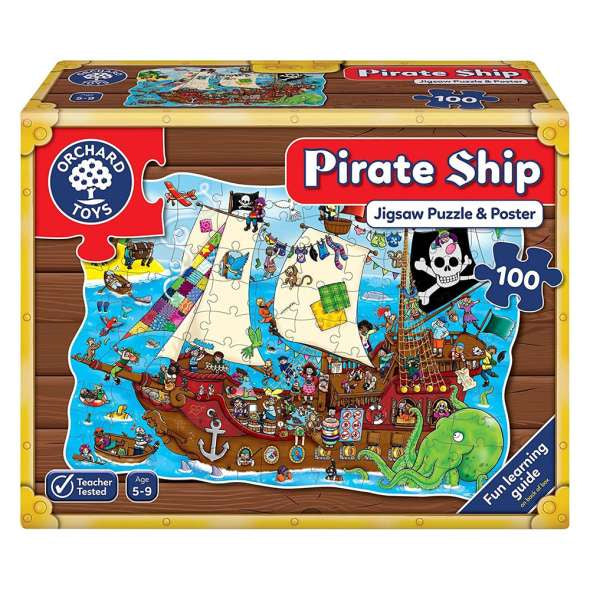 Orchard Toys - Pirate Ship 100 Shaped Piece Jigsaw - Good Games