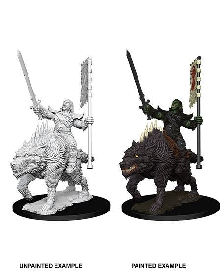 Pathfinder Battles Deep Cuts Orc On Dire Wolf - Good Games