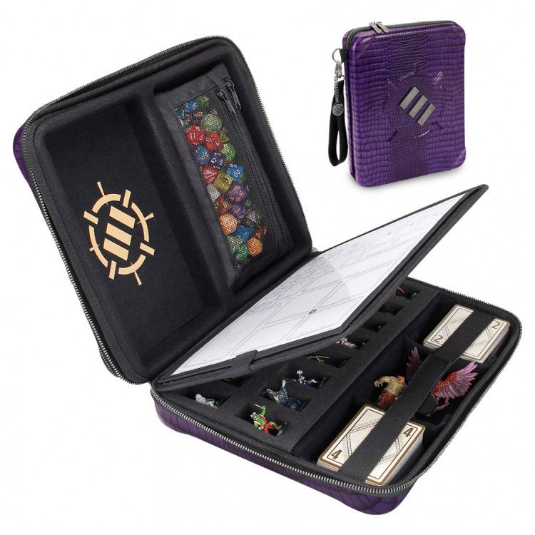 ENHANCE Tabletop RPGs RPG Organizer Case Collectors Edition (Purple)