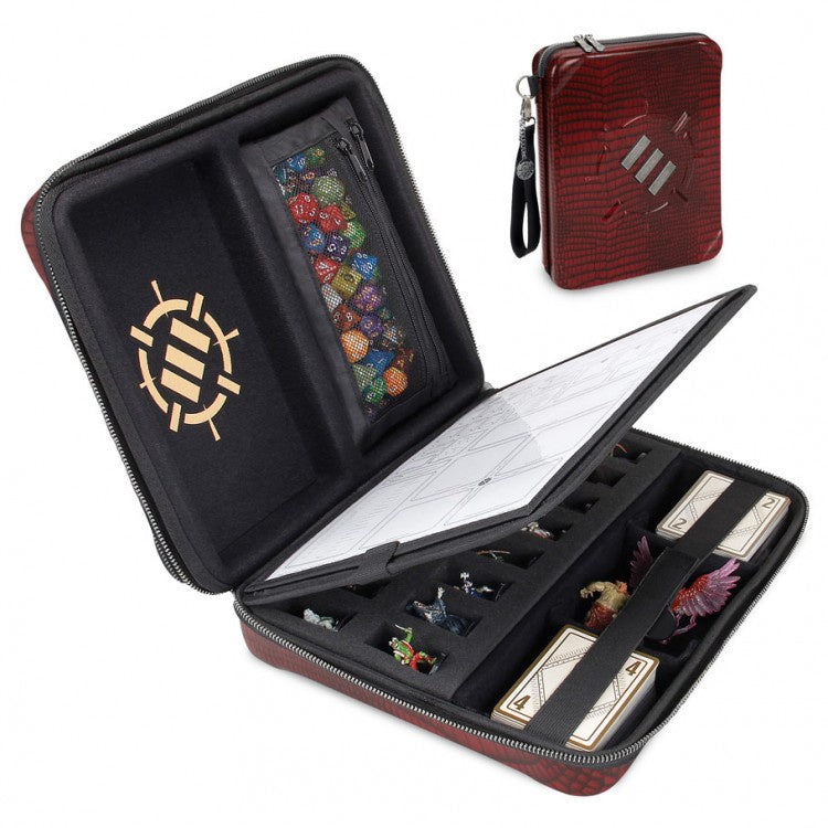 ENHANCE Tabletop RPGs RPG Organizer Case Collectors Edition (Red) - Good Games