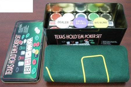 Texas Holdem Poker Set in Tin - Good Games