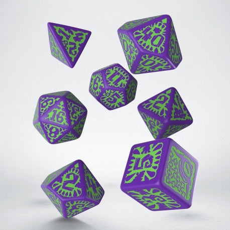 Q Workshop - Pathfinder Goblin Purple & Green Dice Set - Good Games