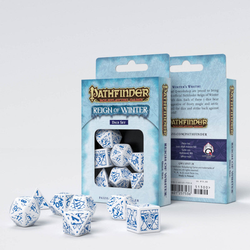 Q Workshop - Pathfinder Reign Of Winter Dice Set - Good Games