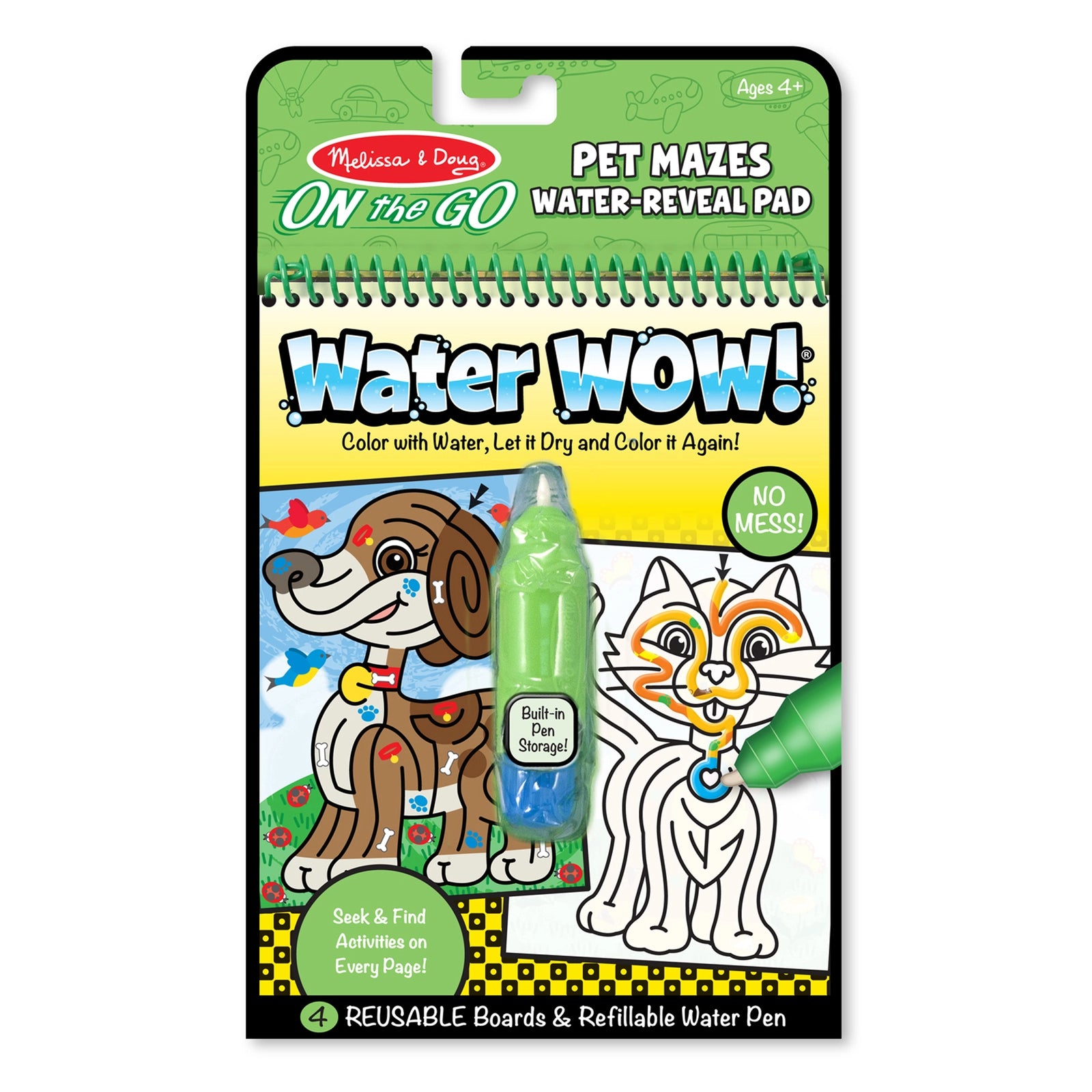 Melissa & Doug - On The Go - Water WOW! - Pet Mazes - Good Games