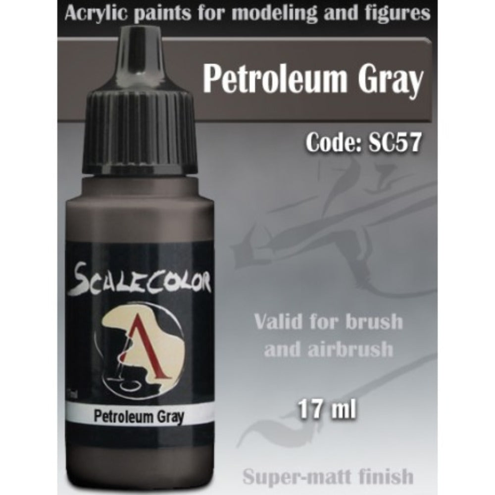 Scale 75 - Scalecolor Petroleum Gray (17 ml) SC-57 Acrylic Paint - Good Games