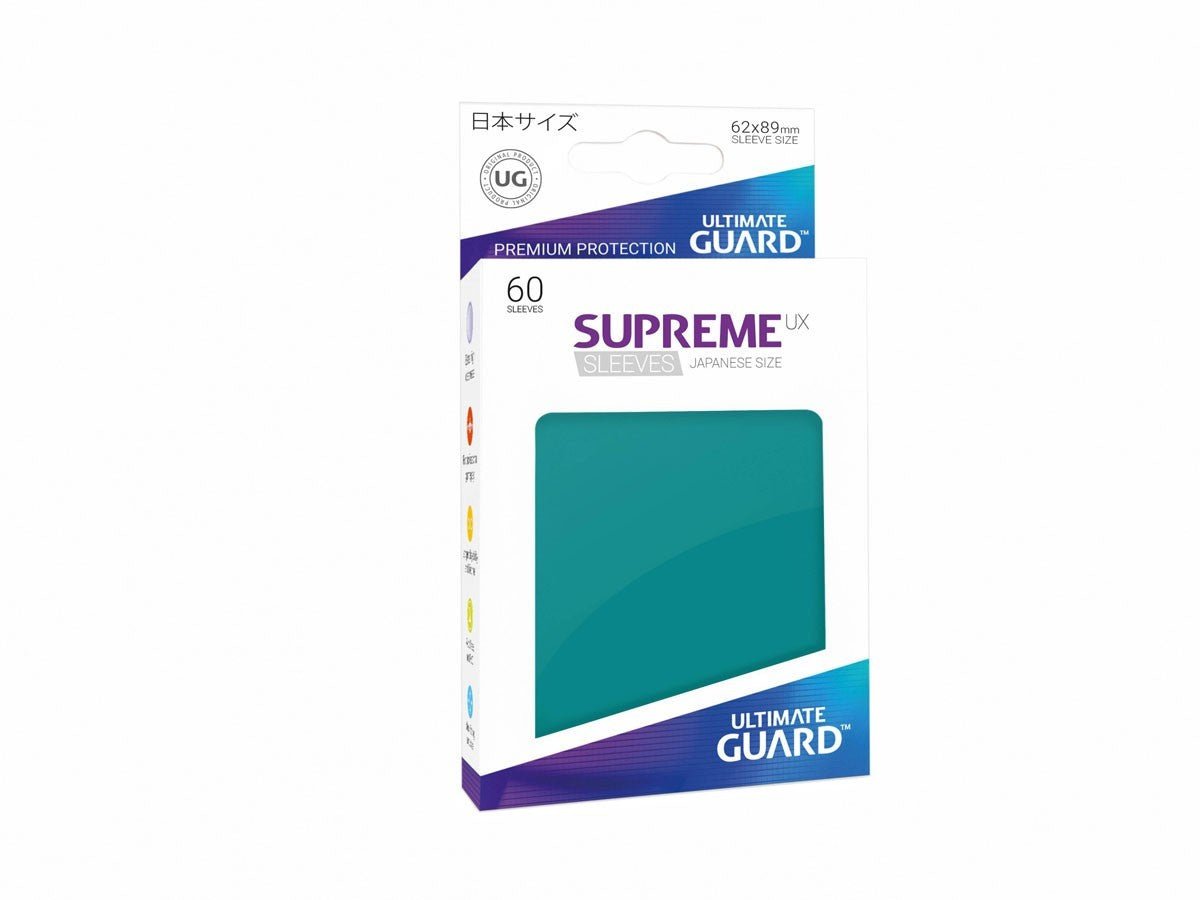 Ultimate Guard Supreme Ux Sleeves Japanese Size Petrol Blue (60) - Good Games