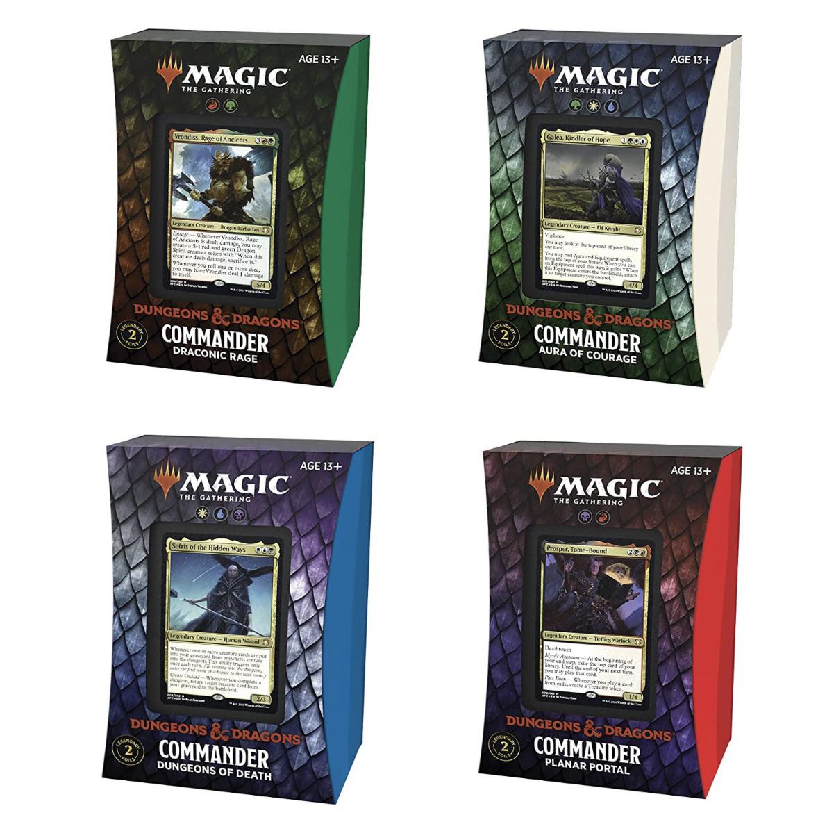 Magic: The Gathering - D&amp;D: Adventures in the Forgotten Realms Commander Deck Set of 4