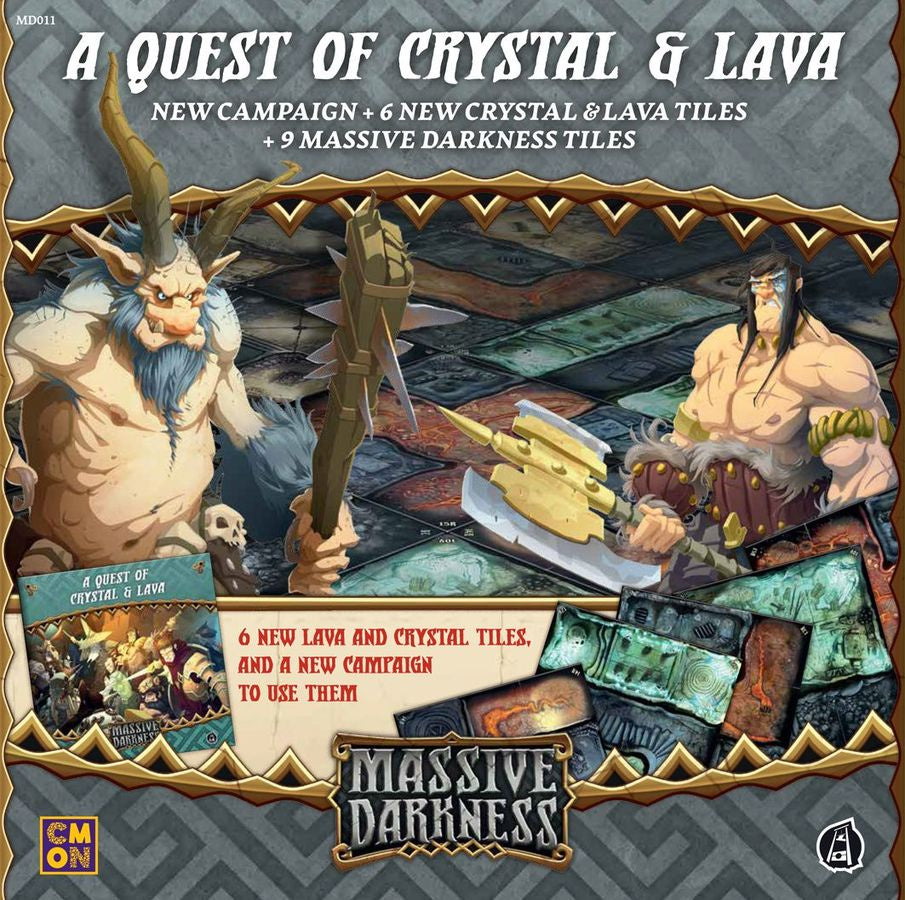 Massive Darkness A Quest of Crystal and Lava Tile Set - Good Games