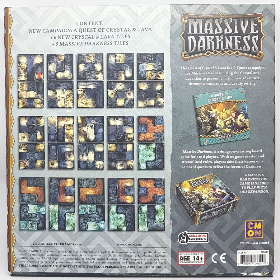 Massive Darkness A Quest of Crystal and Lava Tile Set - Good Games