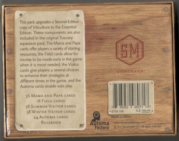 Viticulture Essential Upgrade