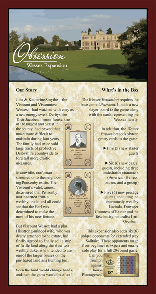 Obsession: Wessex - Good Games